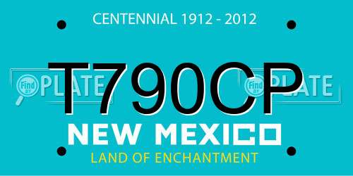 T790CP New Mexico License Plate