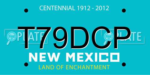 T79DCP New Mexico License Plate