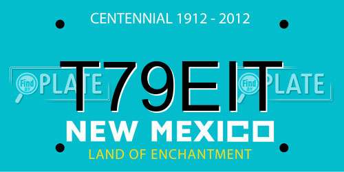 T79EIT New Mexico License Plate