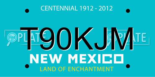 T90KJM New Mexico License Plate