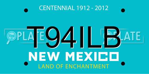 T94ILB New Mexico License Plate