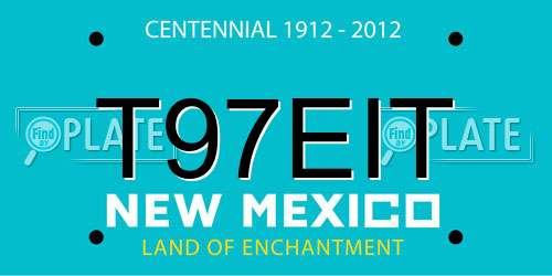 T97EIT New Mexico License Plate