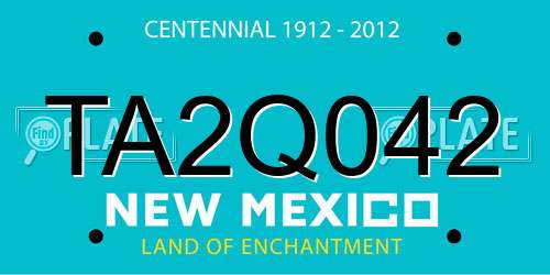 TA2Q042 New Mexico License Plate