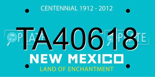 TA40618 New Mexico License Plate