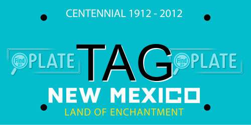 TAG New Mexico License Plate
