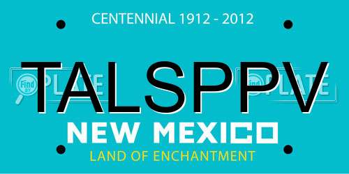 TALSPPV New Mexico License Plate