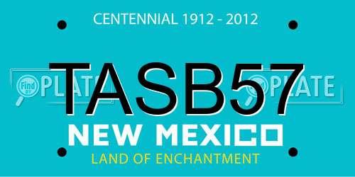 TASB57 New Mexico License Plate