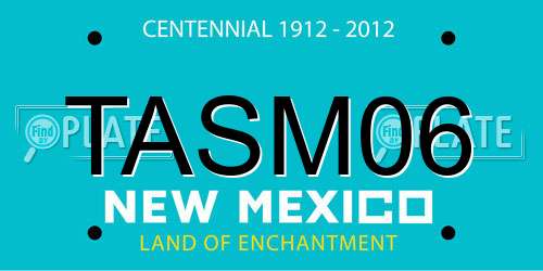 TASM06 New Mexico License Plate