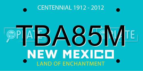 TBA85M New Mexico License Plate