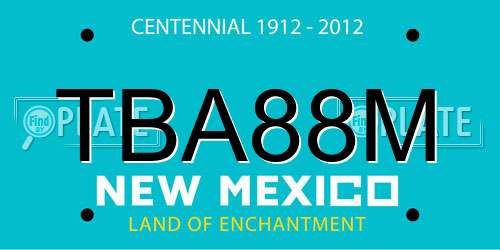 TBA88M New Mexico License Plate