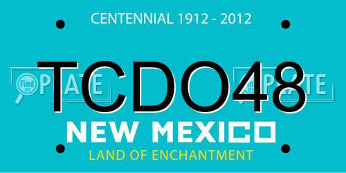 TCDO48 New Mexico License Plate
