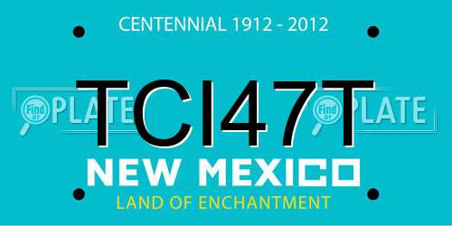 TCI47T New Mexico License Plate