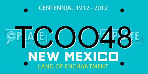 TCOO48 New Mexico License Plate