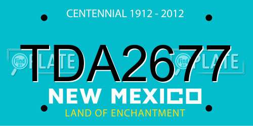 TDA2677 New Mexico License Plate