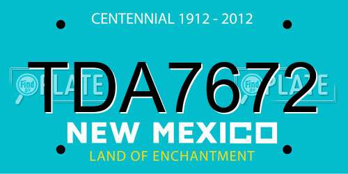 TDA7672 New Mexico License Plate