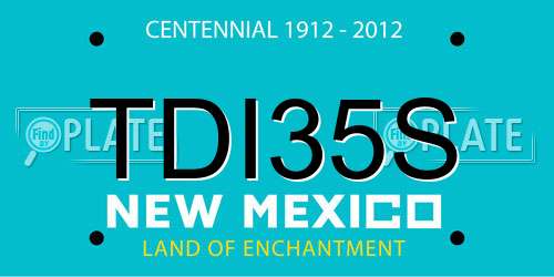 TDI35S New Mexico License Plate