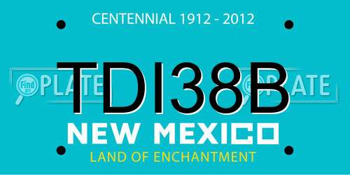 TDI38B New Mexico License Plate