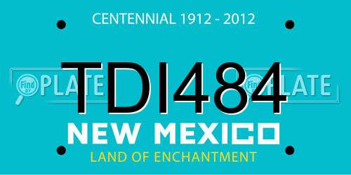 TDI484 New Mexico License Plate