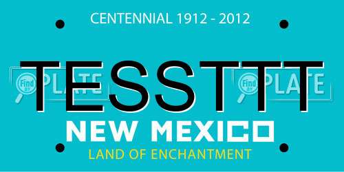TESSTTT New Mexico License Plate