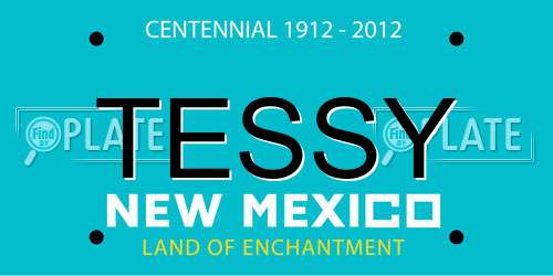 TESSY New Mexico License Plate