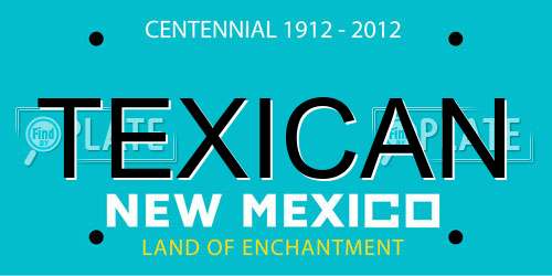 TEXICAN New Mexico License Plate