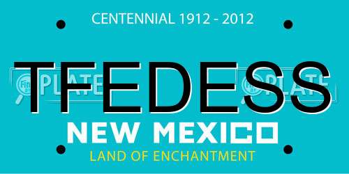 TFEDESS New Mexico License Plate