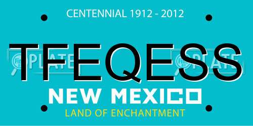 TFEQESS New Mexico License Plate