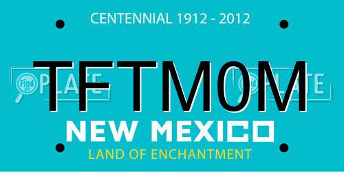 TFTM0M New Mexico License Plate