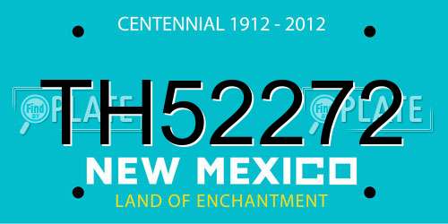 TH52272 New Mexico License Plate