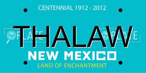 THALAW New Mexico License Plate