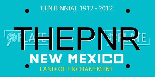 THEPNR New Mexico License Plate