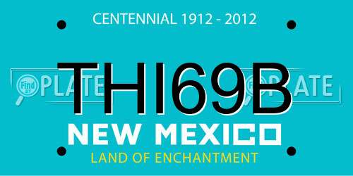 THI69B New Mexico License Plate