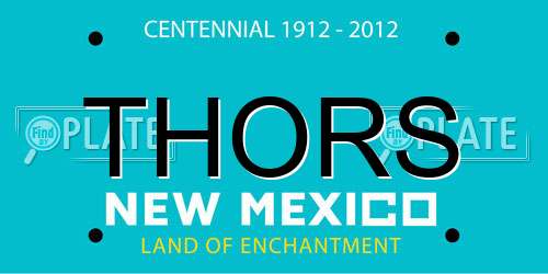 THORS New Mexico License Plate