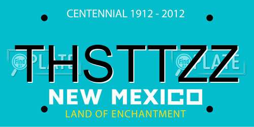 THSTTZZ New Mexico License Plate