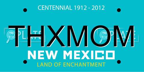 THXMOM New Mexico License Plate