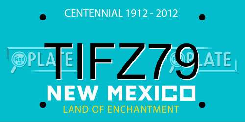TIFZ79 New Mexico License Plate