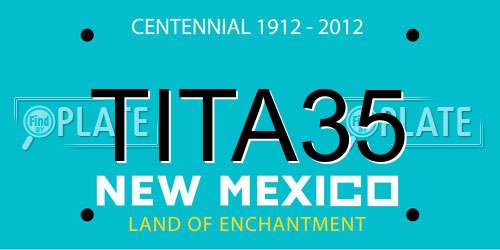 TITA35 New Mexico License Plate