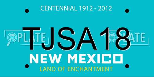 TJSA18 New Mexico License Plate