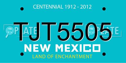 TJT5505 New Mexico License Plate