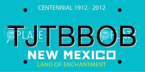 TJTBBOB New Mexico License Plate