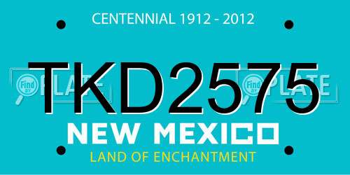 TKD2575 New Mexico License Plate