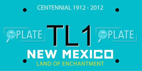 TL1 New Mexico License Plate