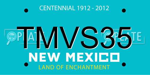 TMVS35 New Mexico License Plate