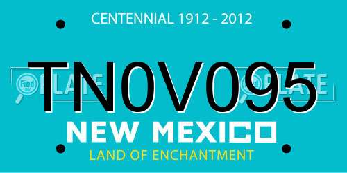 TN0V095 New Mexico License Plate