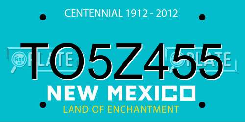 TO5Z455 New Mexico License Plate