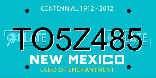 TO5Z485 New Mexico License Plate