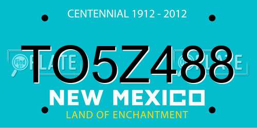 TO5Z488 New Mexico License Plate