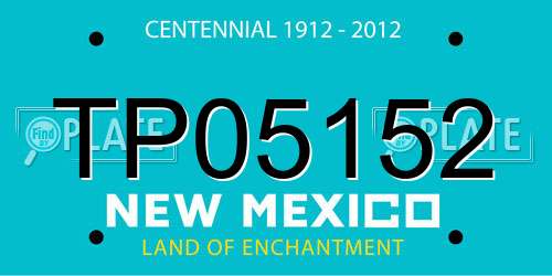 TP05152 New Mexico License Plate