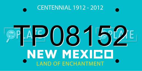 TP08152 New Mexico License Plate