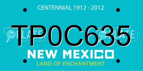 TP0C635 New Mexico License Plate